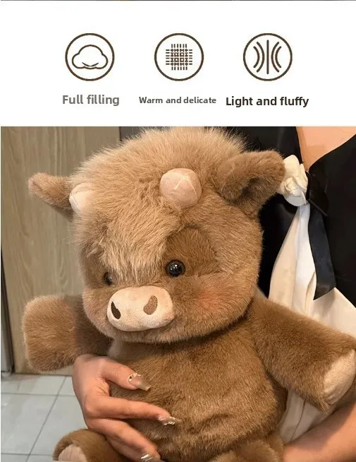 30/40cm Cute West Highland Calf Plush Toys Creative Run Fast Cartoon Soft Stuffed Animal Babys Appease Doll Pendat for Kid Gifts