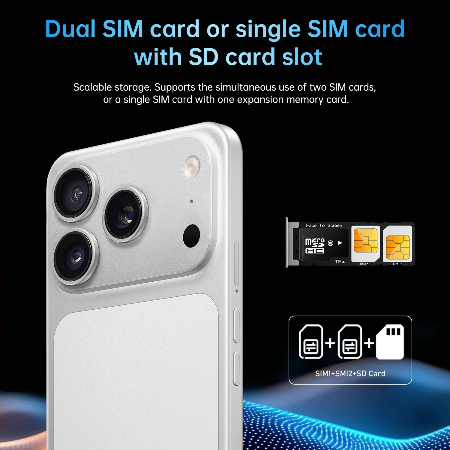 IVMI 17Pro Max Smartphones Android 10.0 Dual SIM 6.7"Display 3GB RAM 16GB ROM WIFI Bluetooth Play Store 4G Small Mobile Phone