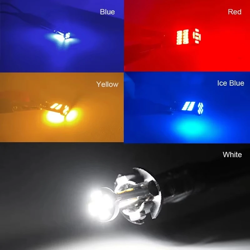1/2/6/10pcs T10 W5W 194 501 Car Led Bulb Canbus No Error Car Interior Light T10 26 SMD 4014 Chip Pure White Instrument Lights B