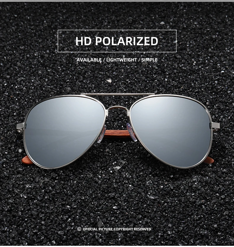 GM Brand Designer Sun Glasses for Women Red Wood Leg With Metal Frame Sunglasses Men Women Wooden Sunglass Gift Paper Box S2801