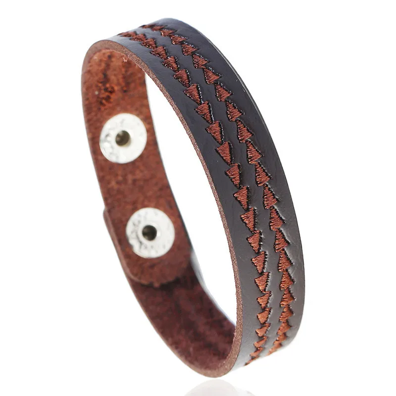 Modyle Vintage Punk Retro Multilayer Leather Bracelet Male Fashion Braided Handmade Rope Wrap Bracelets & Bangles for Men