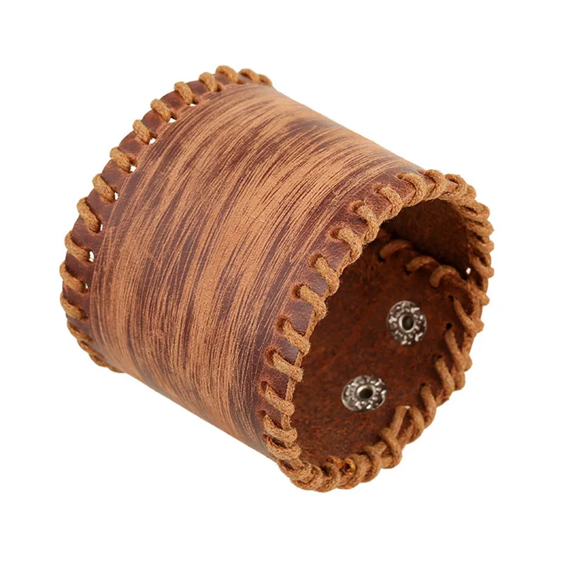 Modyle Vintage Punk Retro Multilayer Leather Bracelet Male Fashion Braided Handmade Rope Wrap Bracelets & Bangles for Men