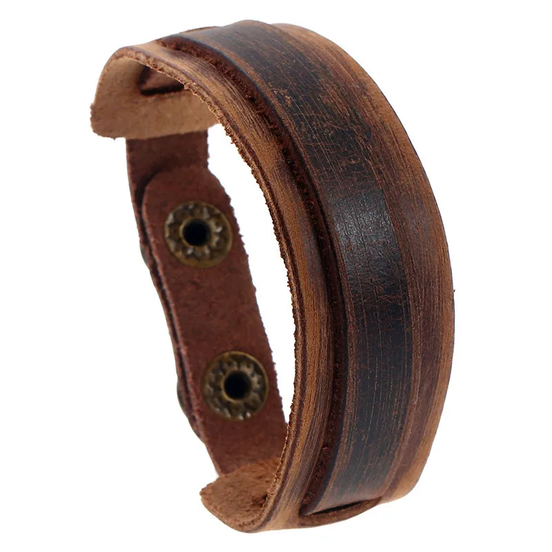 Modyle Vintage Punk Retro Multilayer Leather Bracelet Male Fashion Braided Handmade Rope Wrap Bracelets & Bangles for Men