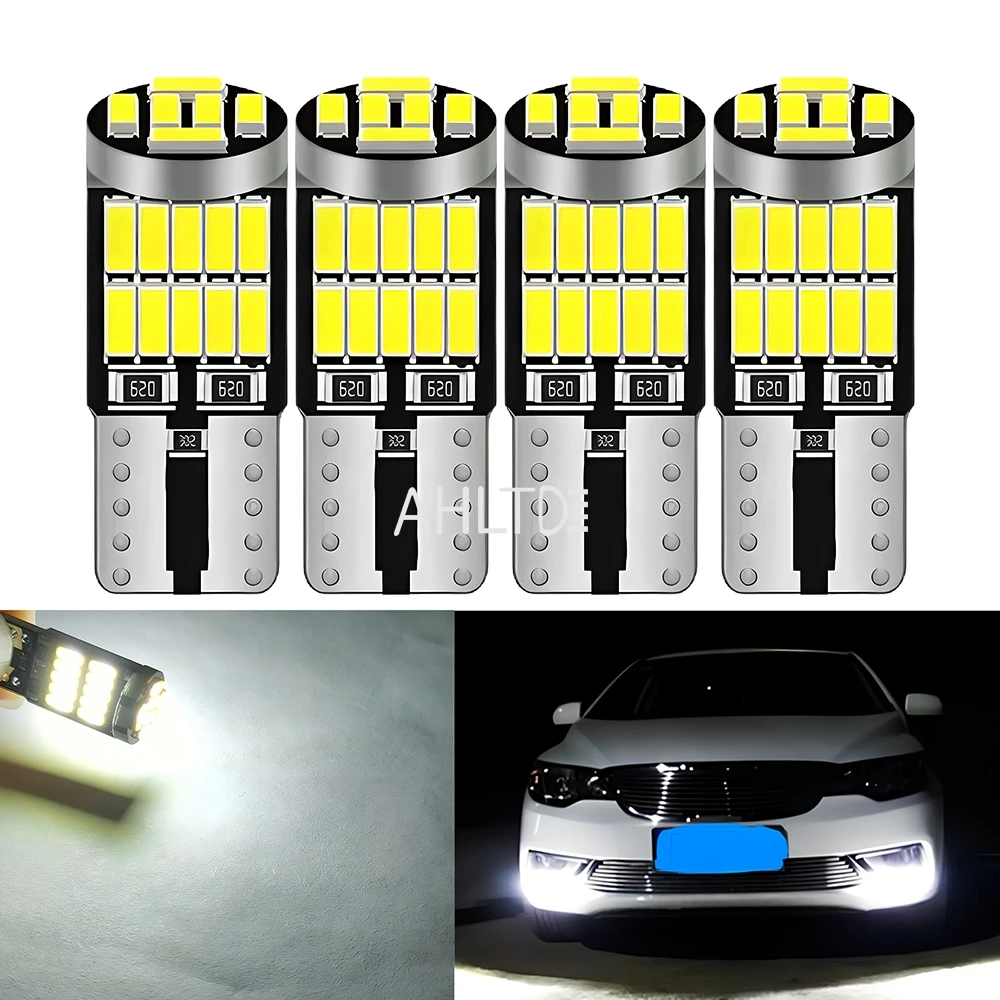 2/6/10 Pcs T10 W5W 194 501 Led Canbus No Error Car Interior Light T10 26 SMD 4014 Chip Pure White Instrument Lights