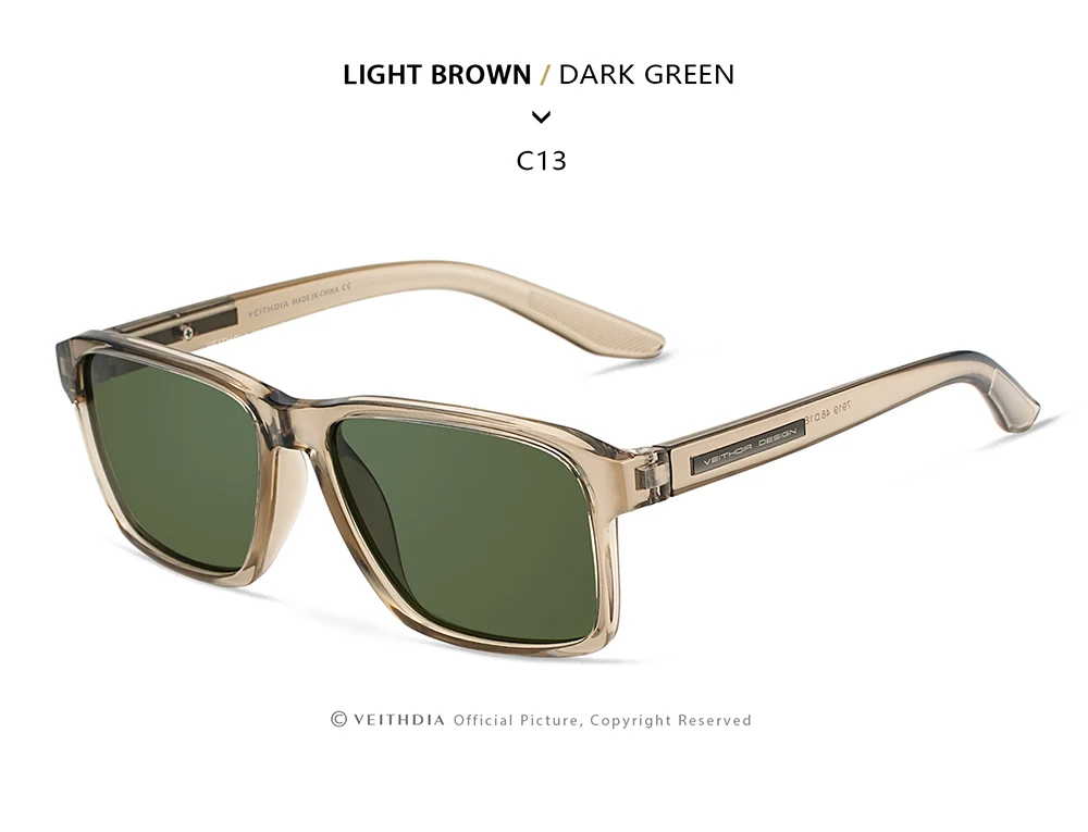 VEITHDIA Polarized UV400 Sunglasses Fashion Photochromic Gradient Mirror Lens Sports Driving Eyeglasses for Men And Women X7919