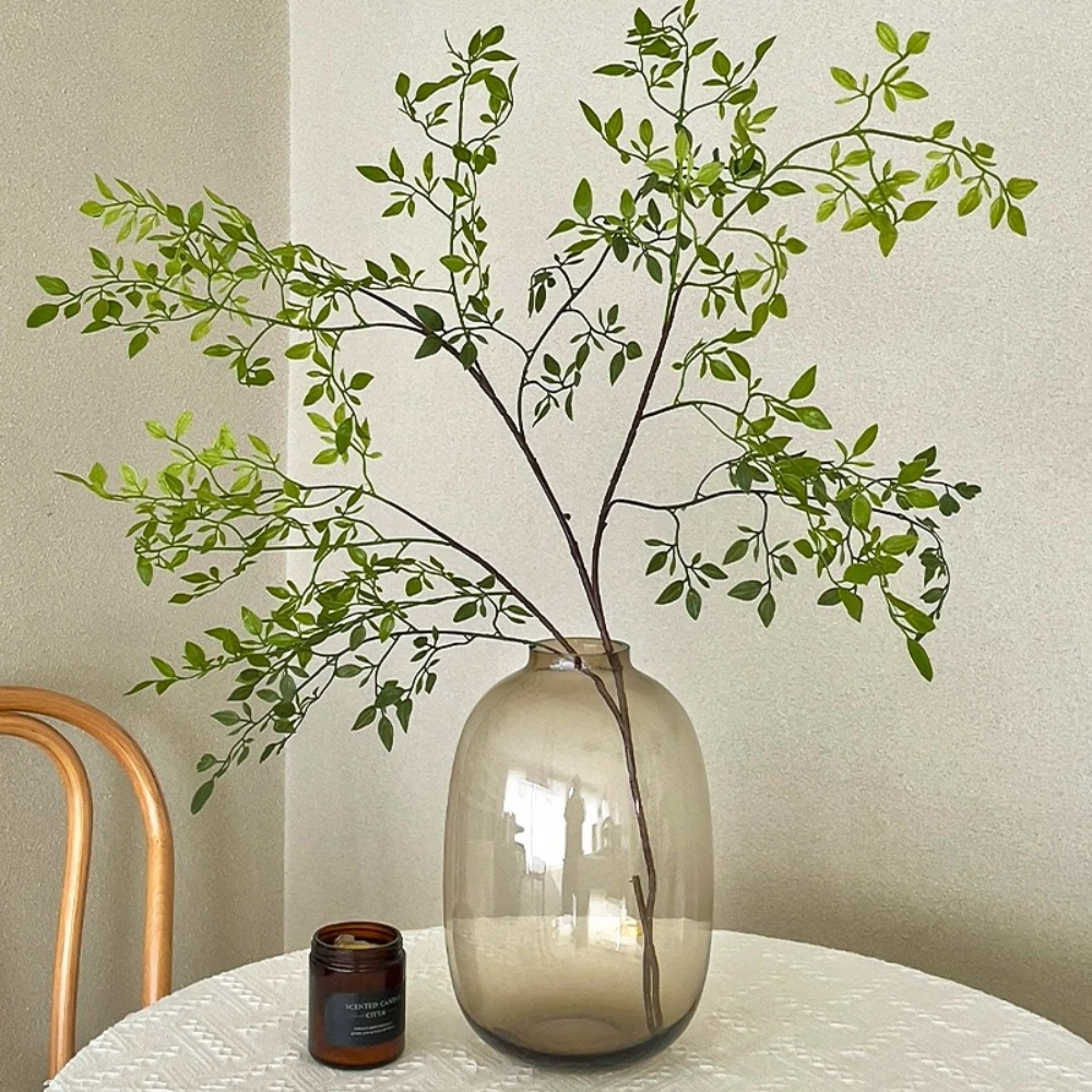 Modern Nordic Oval Glass Vase Hydroponic Fresh Flower Vase Living Room Flower Arrangement Decoration Elegant Home Decor