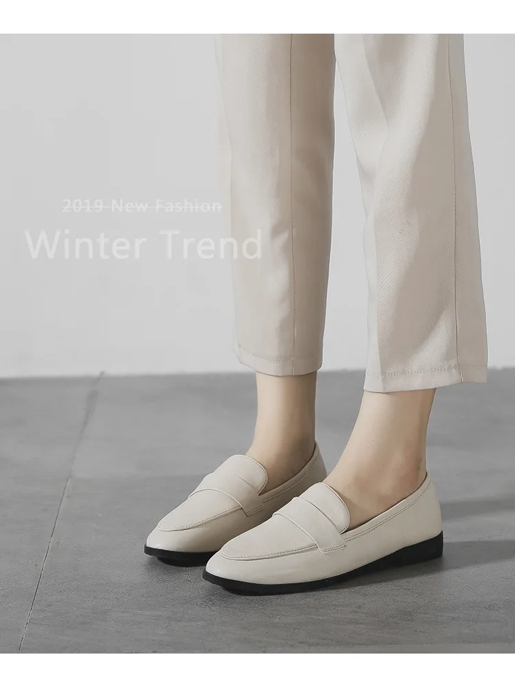 Spring Autumn Ladies New Small Leather Shoes Vintage Versatile Loafers British Style Fashion Anti Slip Shoes Casual Women's Flat