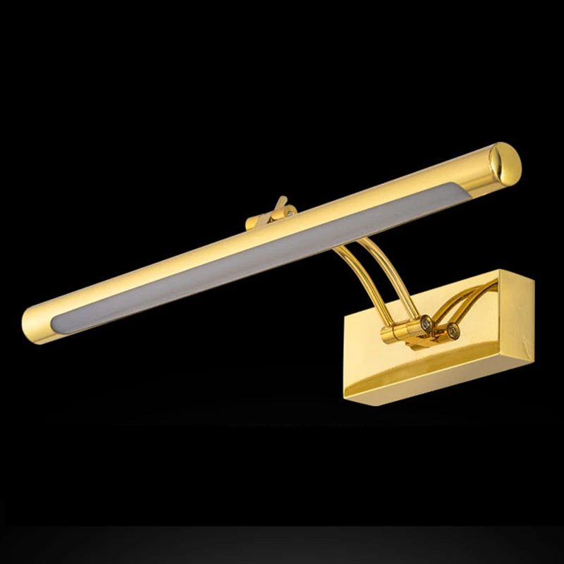 Modern LED Bathroom Wall Lamp Waterproof Stainless Steel L40/55/70CM Indoor Mirror Sconce Vanity Wall Lights Fixture With Switch
