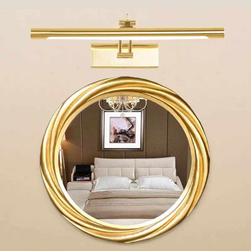 Modern LED Bathroom Wall Lamp Waterproof Stainless Steel L40/55/70CM Indoor Mirror Sconce Vanity Wall Lights Fixture With Switch