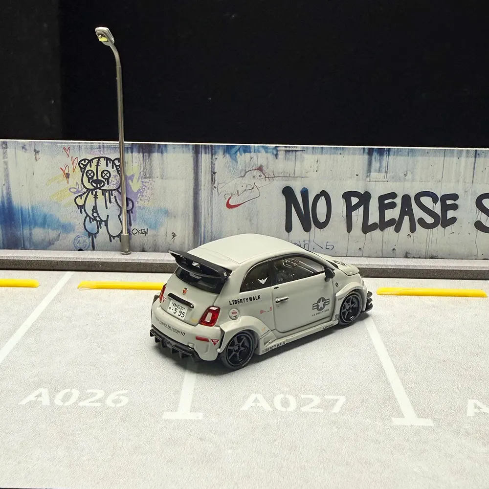 MGT 1/64 LB-WORKS X Abas Works ABARTH 595 Alloy Diecast Model Car Collection Toy Station Vehicle Gift(Without Packaging)
