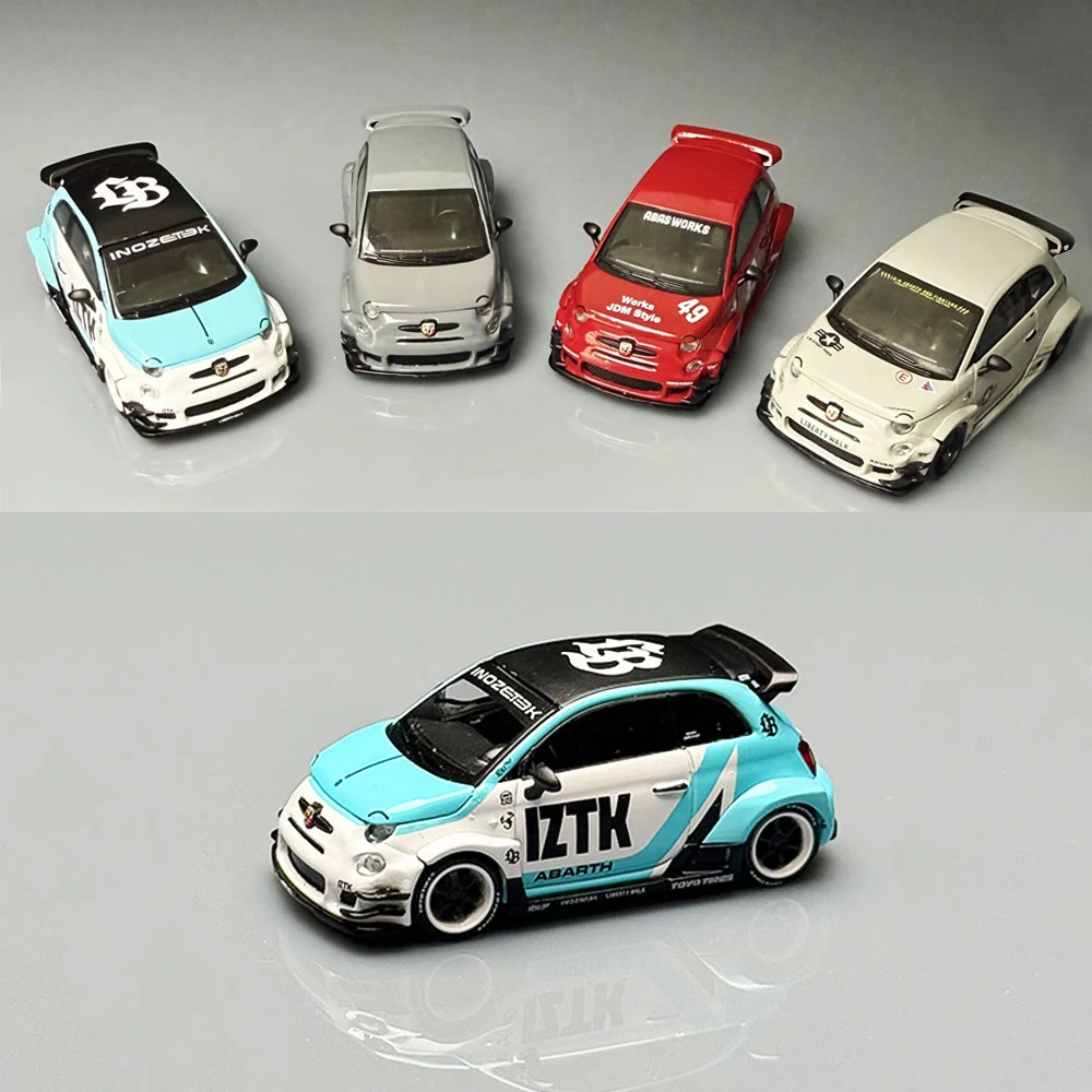 MGT 1/64 LB-WORKS X Abas Works ABARTH 595 Alloy Diecast Model Car Collection Toy Station Vehicle Gift(Without Packaging)