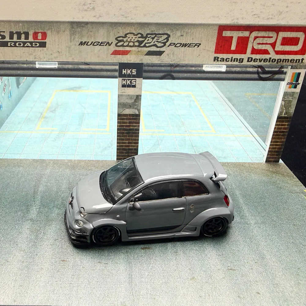 MGT 1/64 LB-WORKS X Abas Works ABARTH 595 Alloy Diecast Model Car Collection Toy Station Vehicle Gift(Without Packaging)