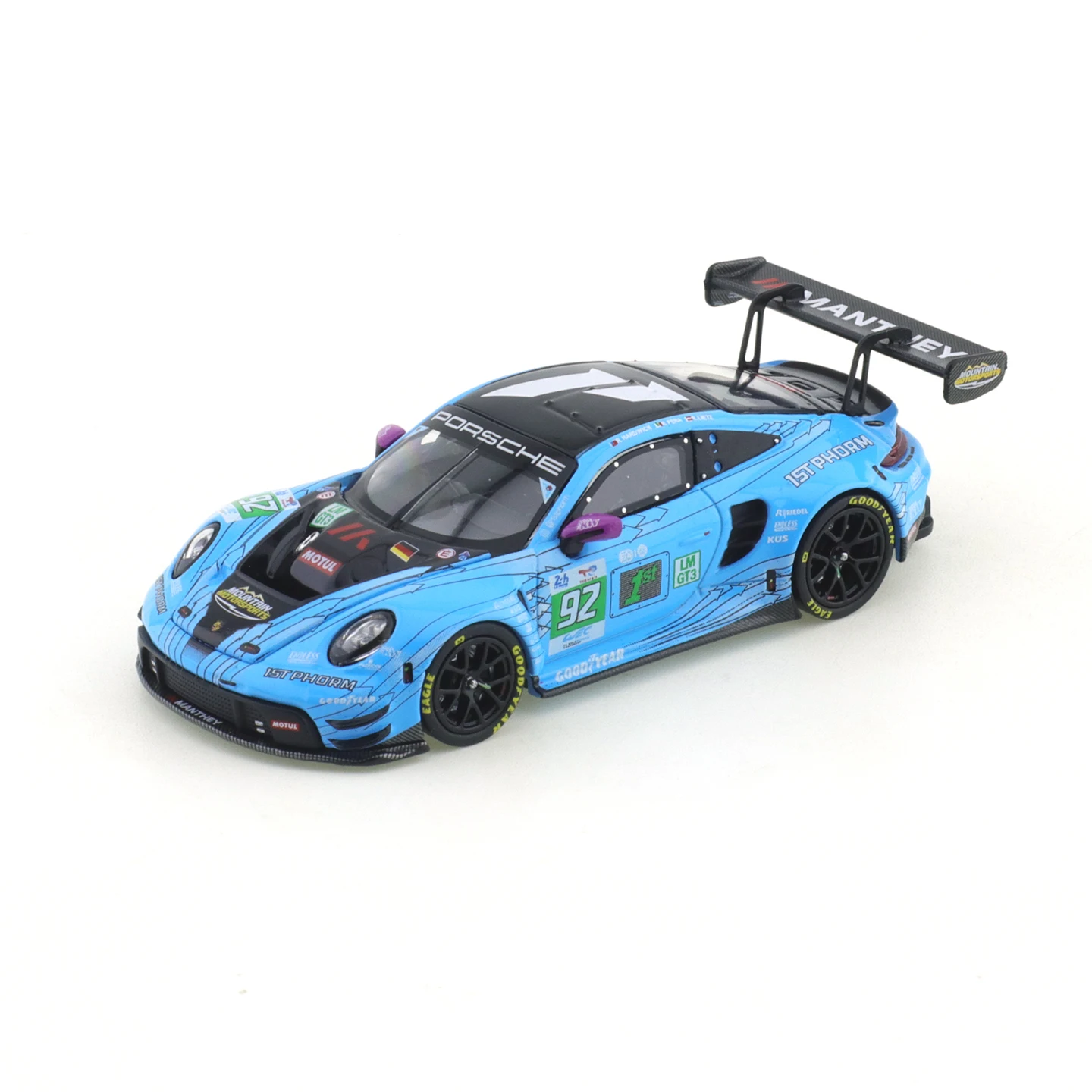 Porsche 911 GT3 R-2025 LeMans 24H LMGT3 #90 TH 1:64 Scale Model of A Car