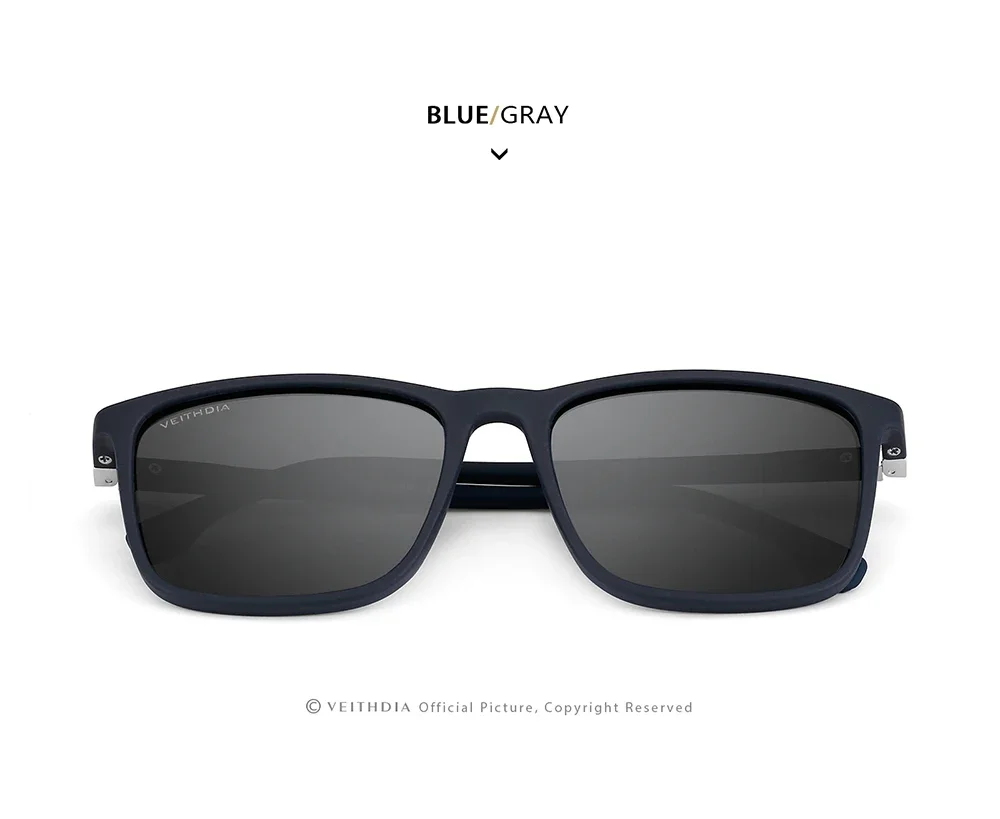 VEITHDIA Brand New Sunglasses Unisex Retro TR90 Sunglasses Polarized UV400 Lens Vintage Eyewear Sun Glasses For Men/Women 7521