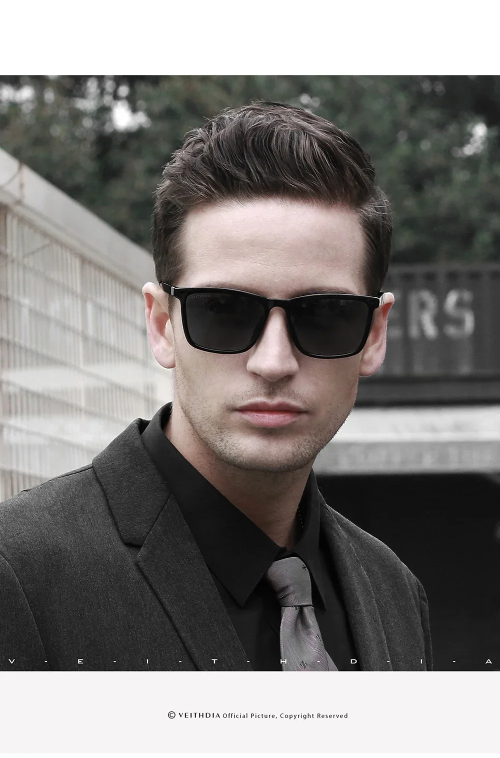 VEITHDIA Brand New Sunglasses Unisex Retro TR90 Sunglasses Polarized UV400 Lens Vintage Eyewear Sun Glasses For Men/Women 7521