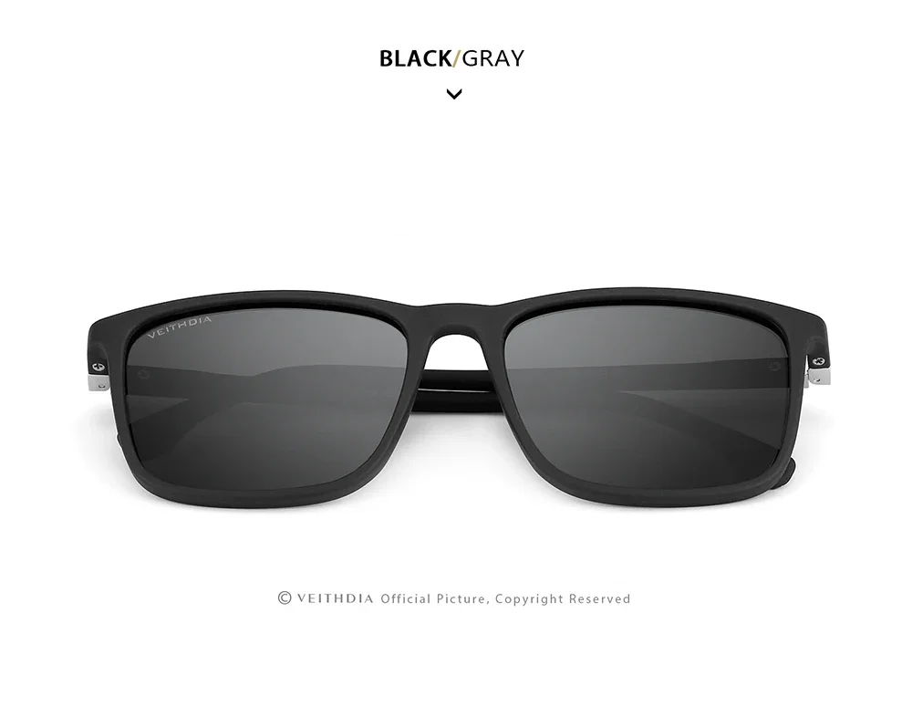 VEITHDIA Brand New Sunglasses Unisex Retro TR90 Sunglasses Polarized UV400 Lens Vintage Eyewear Sun Glasses For Men/Women 7521