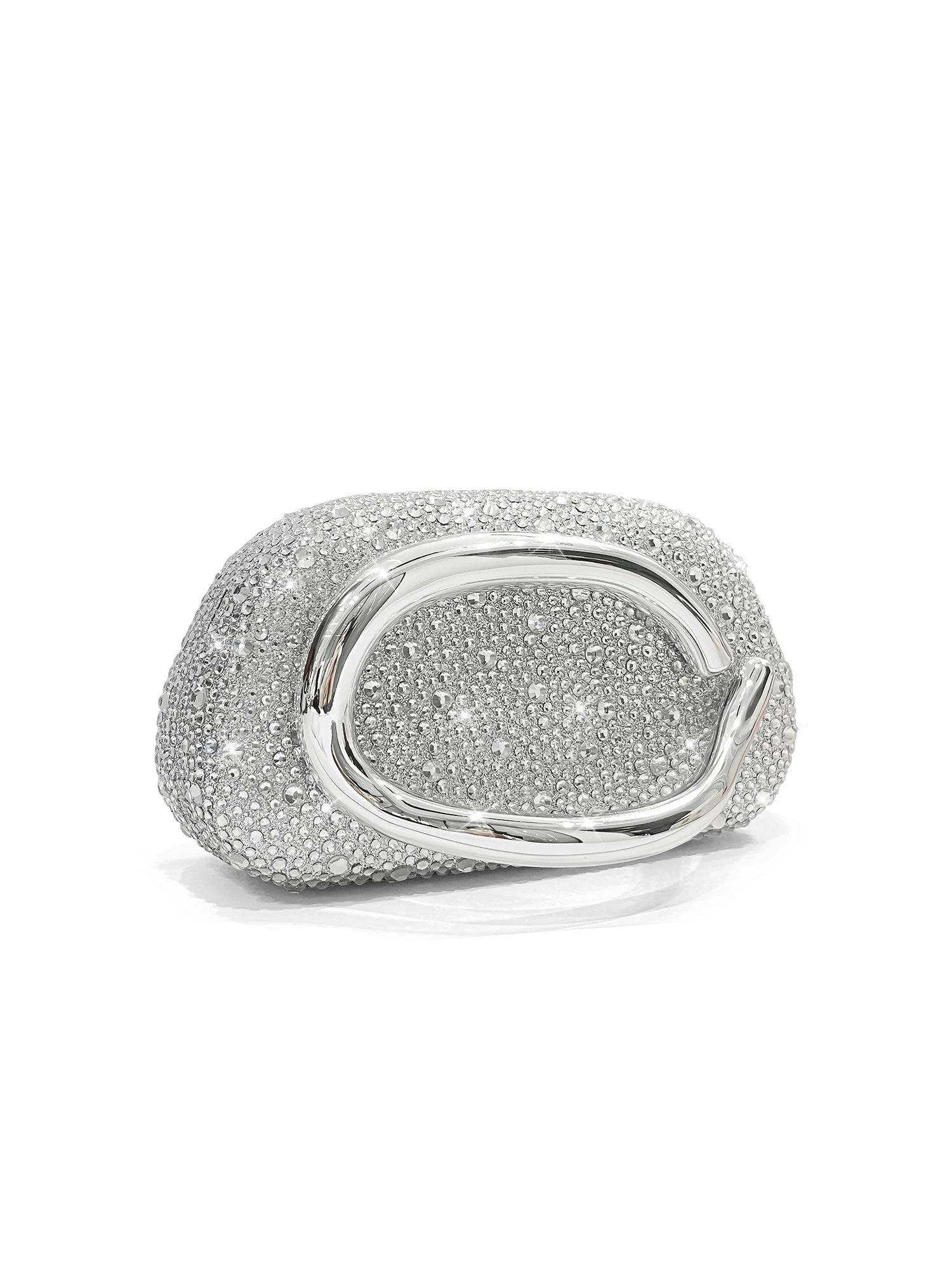 Sparkling Crystal Diamond Women's Evening Clutch Luxury Elegant Round Box Shaped Chain Bag Banquet Party Shoulder Crossbody Bag