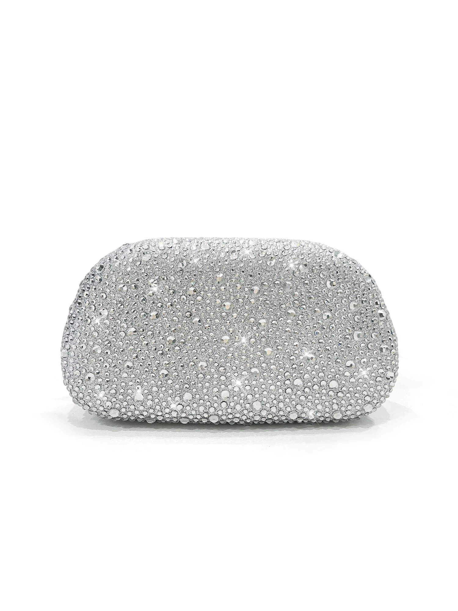 Sparkling Crystal Diamond Women's Evening Clutch Luxury Elegant Round Box Shaped Chain Bag Banquet Party Shoulder Crossbody Bag