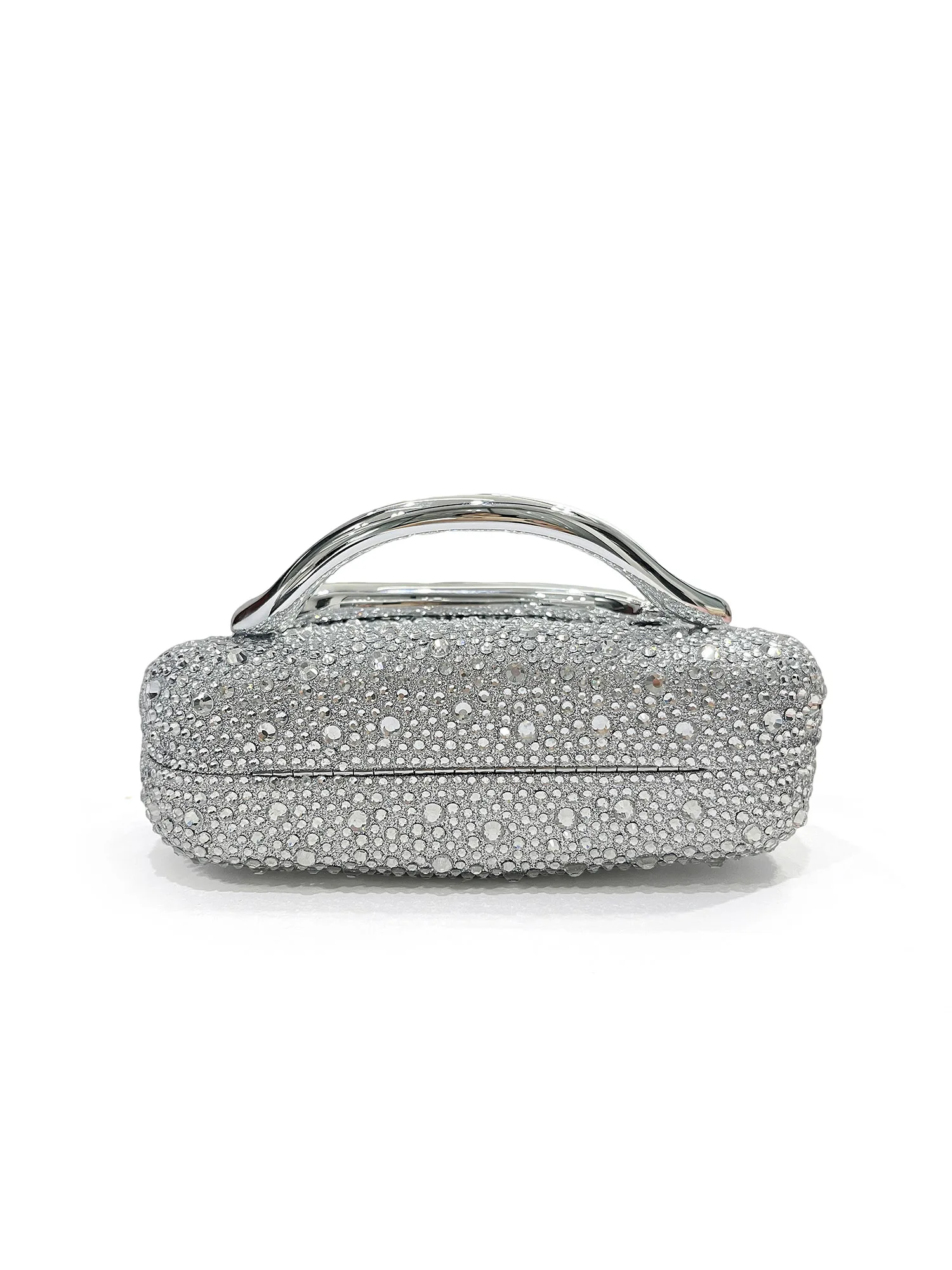 Sparkling Crystal Diamond Women's Evening Clutch Luxury Elegant Round Box Shaped Chain Bag Banquet Party Shoulder Crossbody Bag