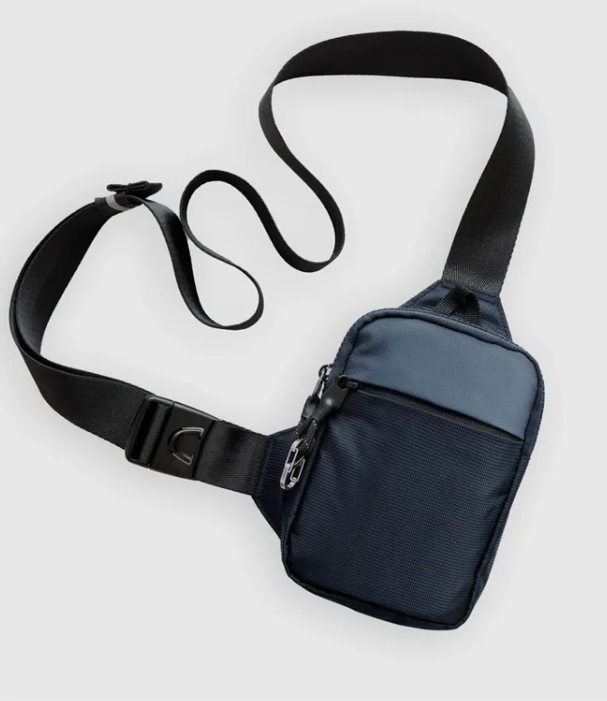 Fashionable Mini Crossbody Bag for Men with Stainless Steel Lock RFID Anti-Theft Mobile Phone Single Shoulder Bag handbags