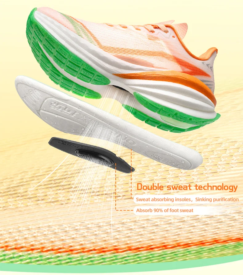 ONEMIX Men's Running Shoes Cushion Sneakers Breathable Mesh Outdoor Athletic Height Increase Walking Shoes Size EU 34-47