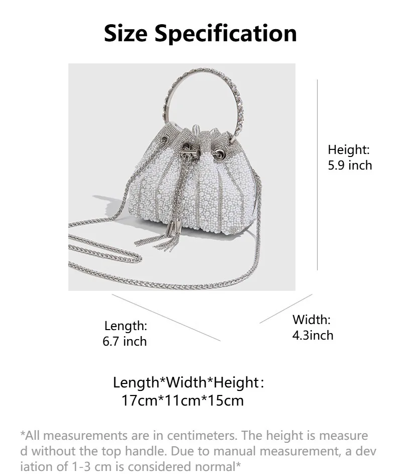 Luxury Women Rhinestone Evening Bag Glitter Diamond Clutch Purse Elegant Handbag for Wedding Party Banquet Prom Formal Occasions
