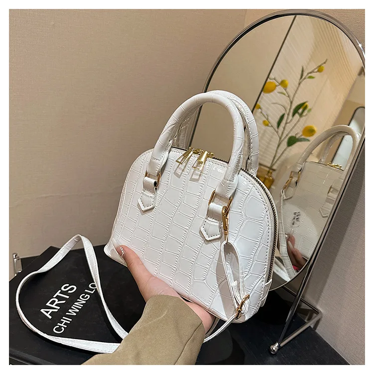 Retro Shoulder Bag Fashion Pu Leather New Women's Bag Waterproof Crocodile Pattern Versatile Crossbody Bag Hand Bags for Women
