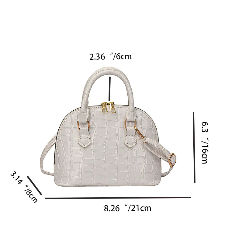 Retro Shoulder Bag Fashion Pu Leather New Women's Bag Waterproof Crocodile Pattern Versatile Crossbody Bag Hand Bags for Women