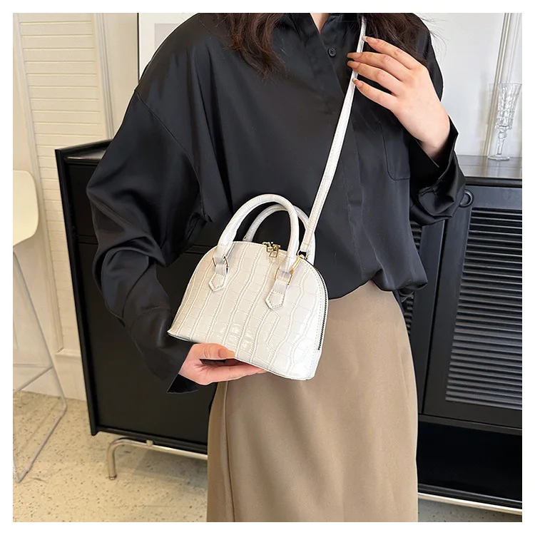 Retro Shoulder Bag Fashion Pu Leather New Women's Bag Waterproof Crocodile Pattern Versatile Crossbody Bag Hand Bags for Women
