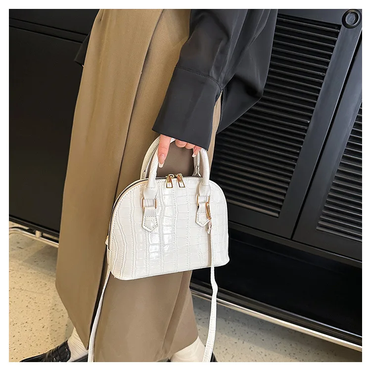 Retro Shoulder Bag Fashion Pu Leather New Women's Bag Waterproof Crocodile Pattern Versatile Crossbody Bag Hand Bags for Women