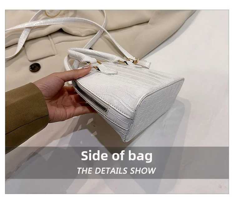 Retro Shoulder Bag Fashion Pu Leather New Women's Bag Waterproof Crocodile Pattern Versatile Crossbody Bag Hand Bags for Women