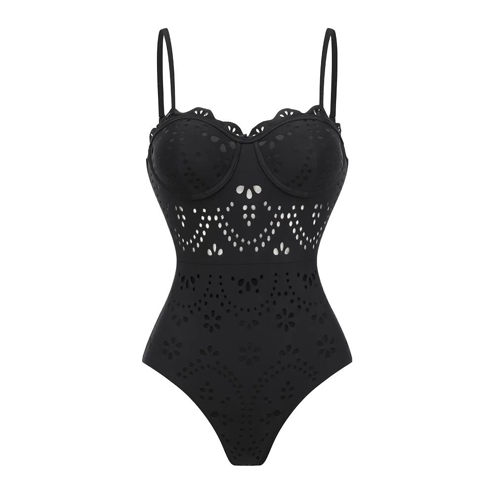 New 2PC Swimsuit Bandeau Biquini Sexy Bikini Women Swimwear Push Up Bathing Suits Female Long Skirt Beachwear