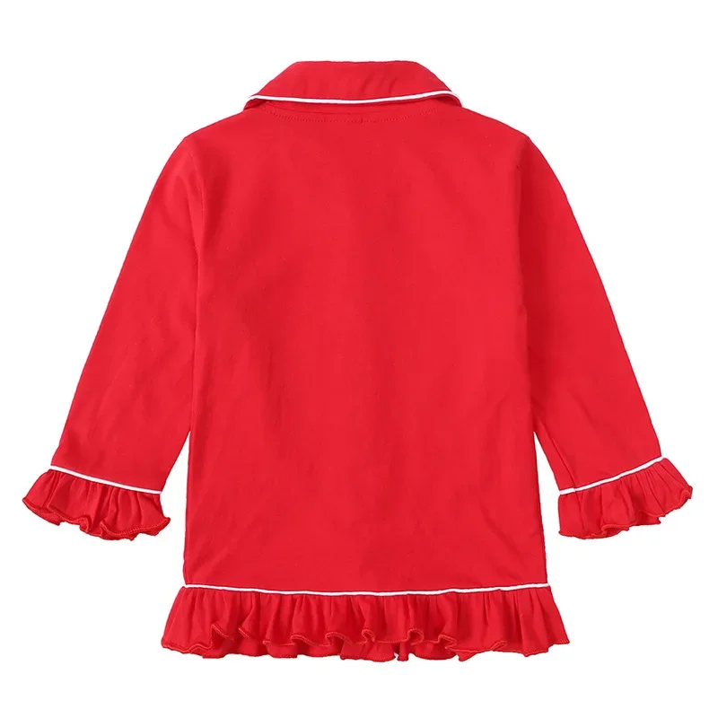 Ruffkids Kids Pyjamas Girls Boys Baby Clothes Loungewear Family Matching Pjs Red Velvet Christmas Pajamas Sets
