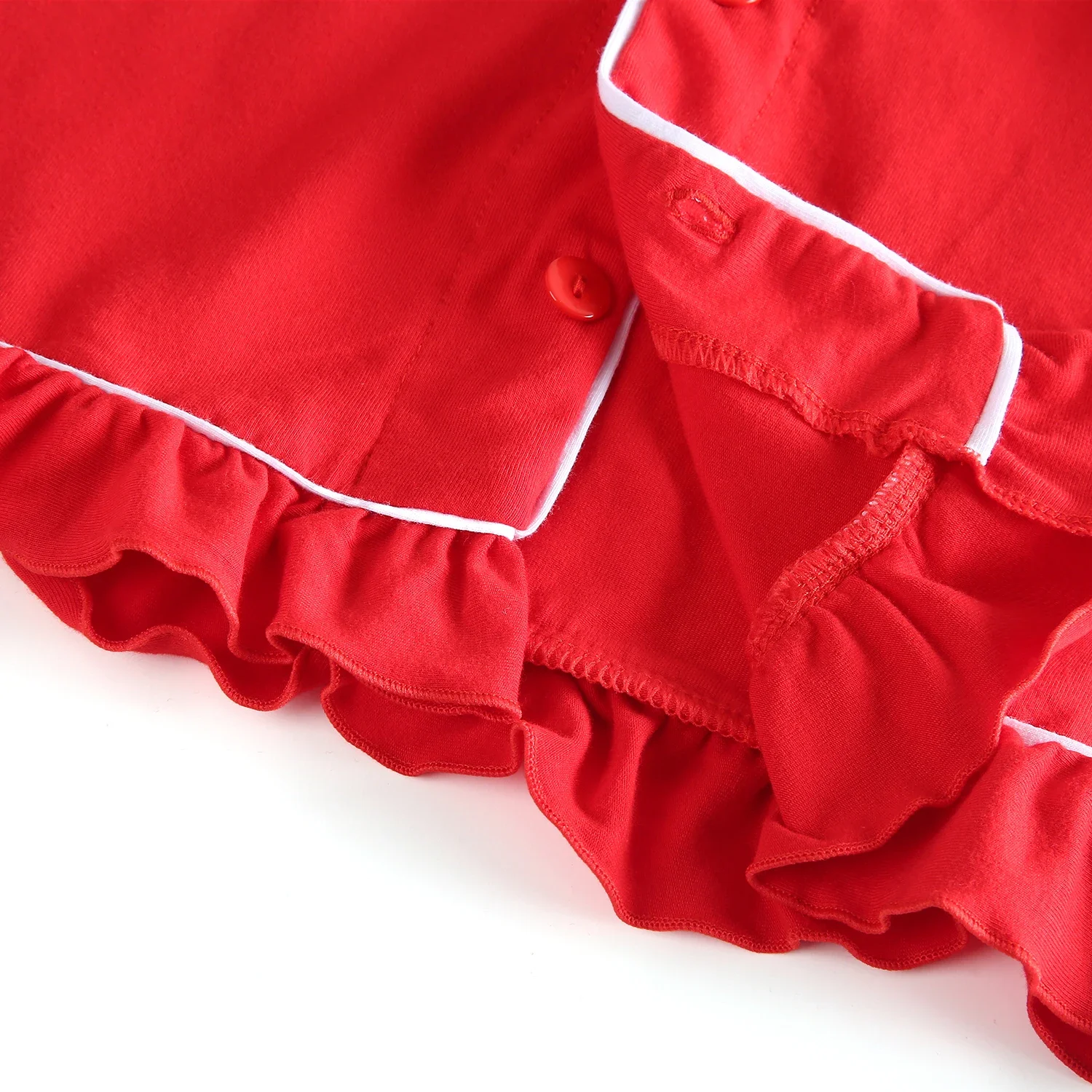 Ruffkids Kids Pyjamas Girls Boys Baby Clothes Loungewear Family Matching Pjs Red Velvet Christmas Pajamas Sets