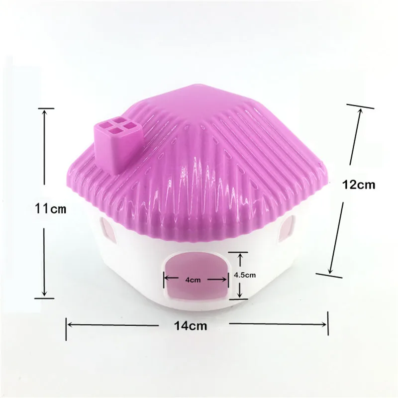 Colorful Mountable Pet Dog Hamster Guinea Pig House Cage Plastic Cute Small Pet Bedroom House Toy casa para Hamster House