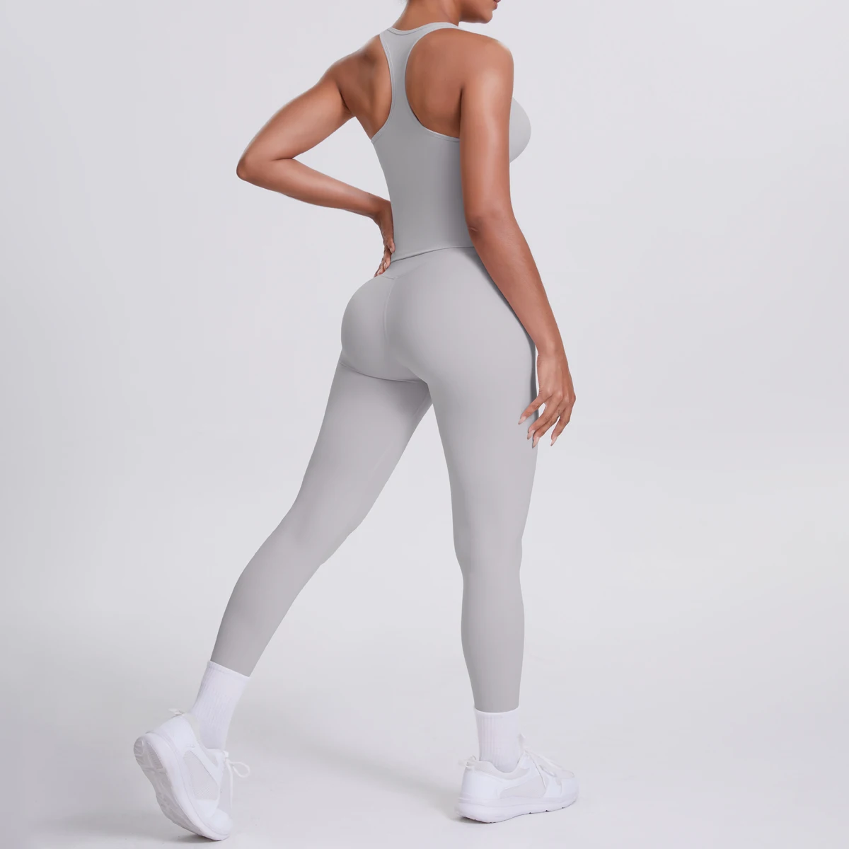 Yoga Top Set Fitness Gym Suit Training Sleeveless Sport Gym Tops Crossover Back Sports Underwear Tummy Control Slimming