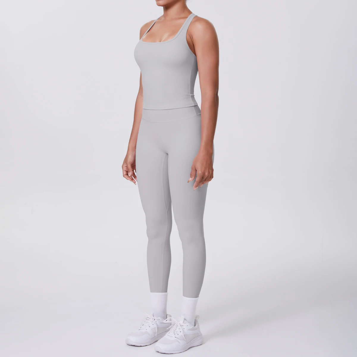 Yoga Top Set Fitness Gym Suit Training Sleeveless Sport Gym Tops Crossover Back Sports Underwear Tummy Control Slimming