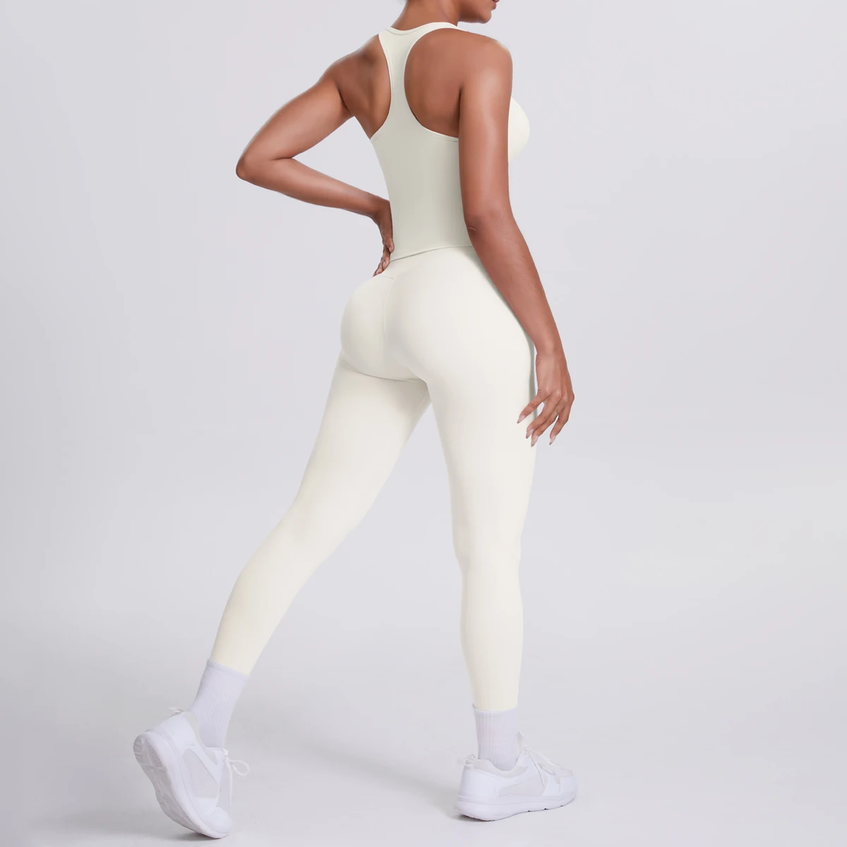 Yoga Top Set Fitness Gym Suit Training Sleeveless Sport Gym Tops Crossover Back Sports Underwear Tummy Control Slimming