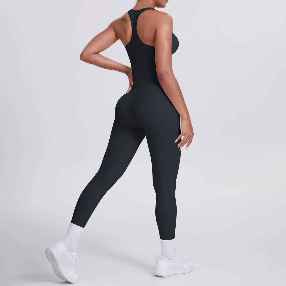 Yoga Top Set Fitness Gym Suit Training Sleeveless Sport Gym Tops Crossover Back Sports Underwear Tummy Control Slimming