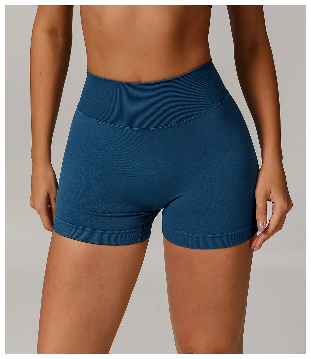 Women Sport Shorts High Waist Workout Tights Fitness Yoga Scrunch Butt Ladies Seamless Yoga Gym Running Short Pants Sportswear