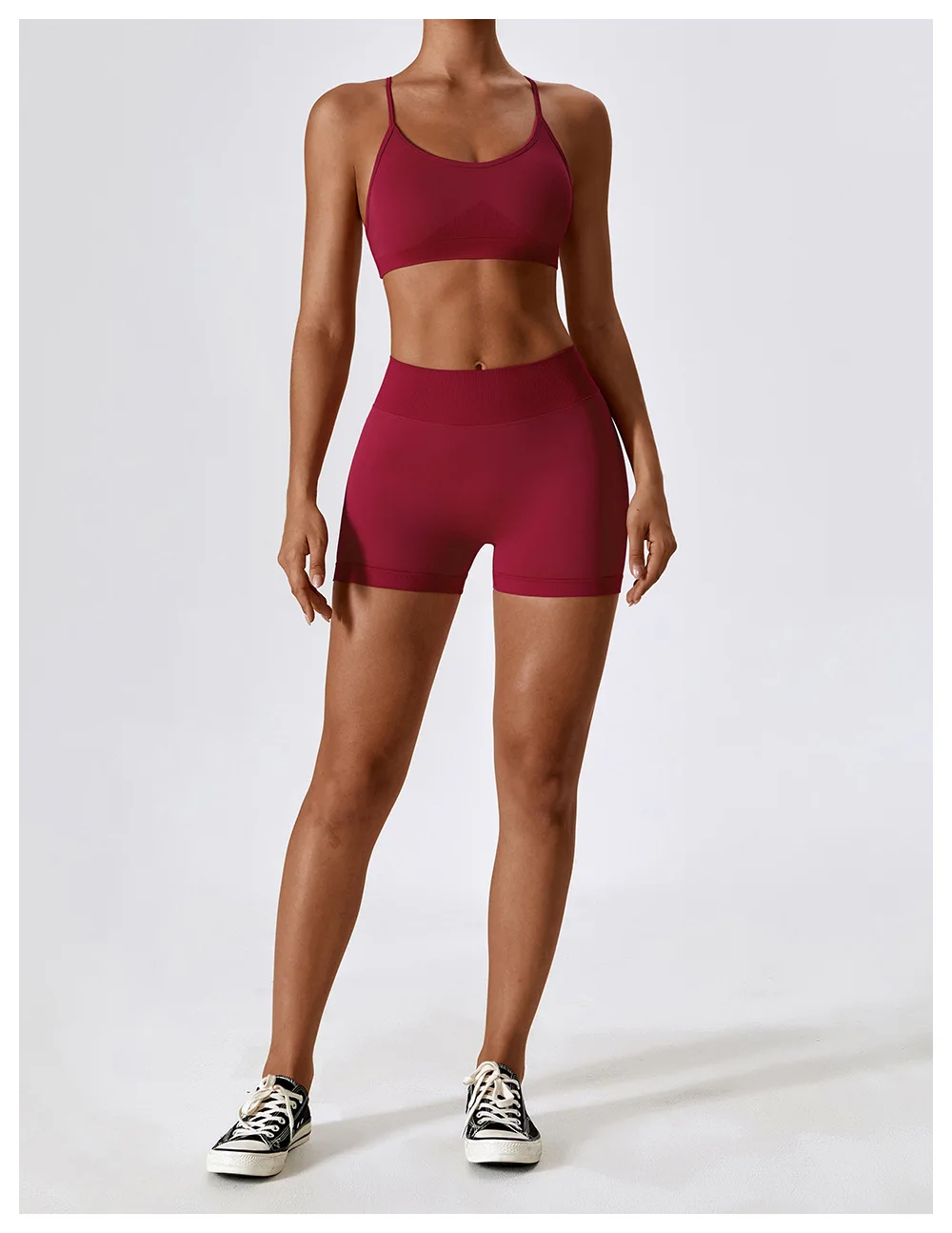 Women Sport Shorts High Waist Workout Tights Fitness Yoga Scrunch Butt Ladies Seamless Yoga Gym Running Short Pants Sportswear