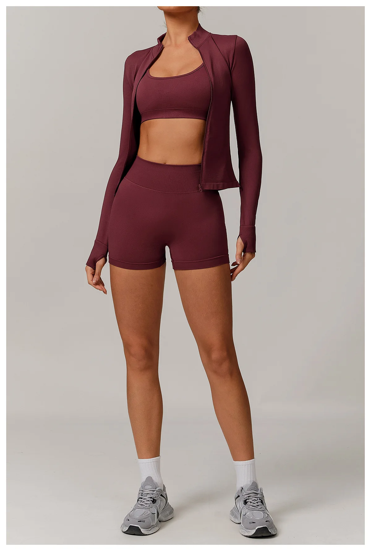 Women Sport Shorts High Waist Workout Tights Fitness Yoga Scrunch Butt Ladies Seamless Yoga Gym Running Short Pants Sportswear