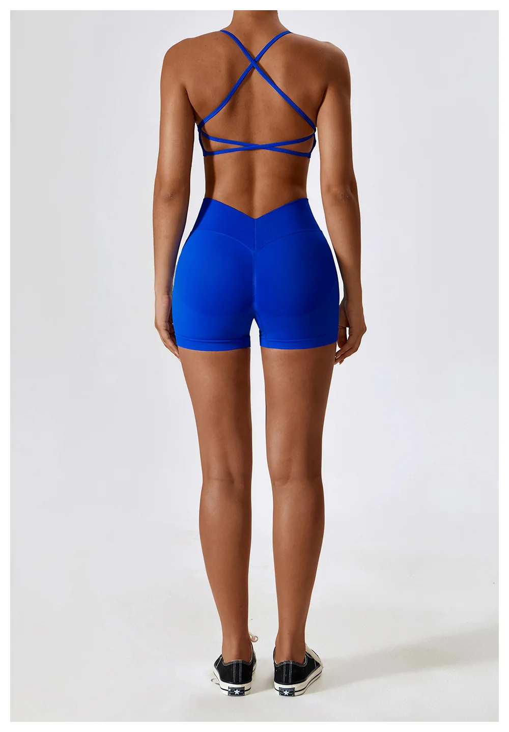 Women Sport Shorts High Waist Workout Tights Fitness Yoga Scrunch Butt Ladies Seamless Yoga Gym Running Short Pants Sportswear