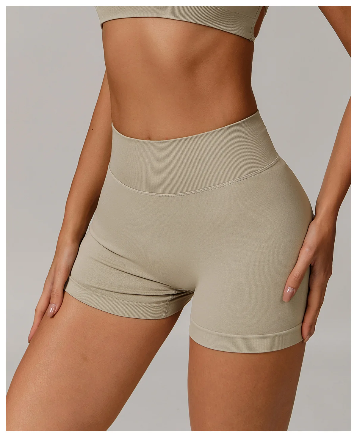 Women Sport Shorts High Waist Workout Tights Fitness Yoga Scrunch Butt Ladies Seamless Yoga Gym Running Short Pants Sportswear