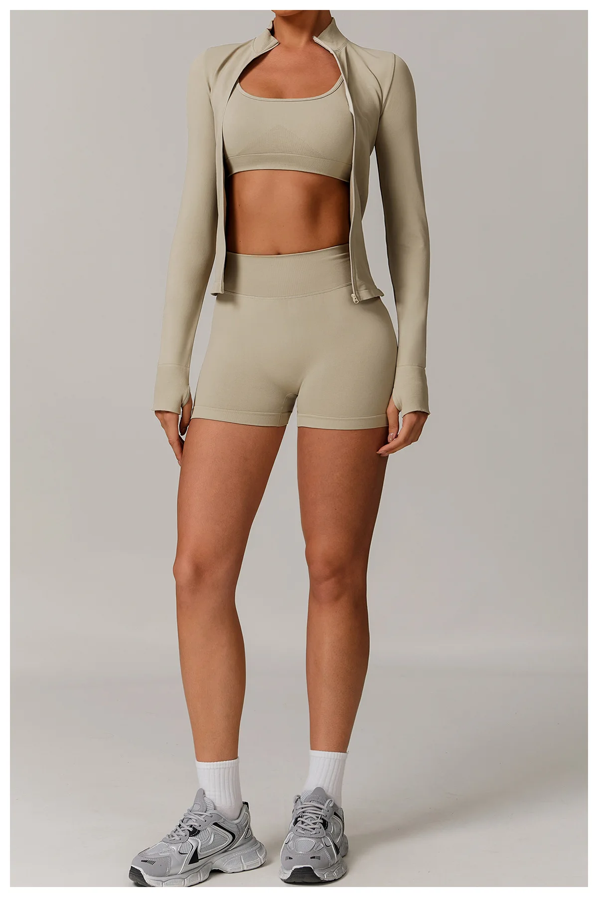 Women Sport Shorts High Waist Workout Tights Fitness Yoga Scrunch Butt Ladies Seamless Yoga Gym Running Short Pants Sportswear