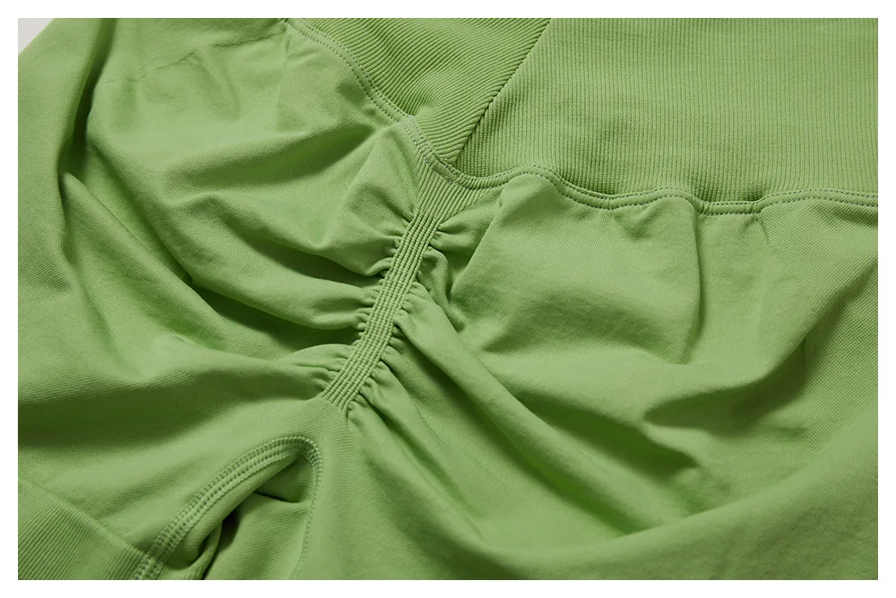 Women Sport Shorts High Waist Workout Tights Fitness Yoga Scrunch Butt Ladies Seamless Yoga Gym Running Short Pants Sportswear