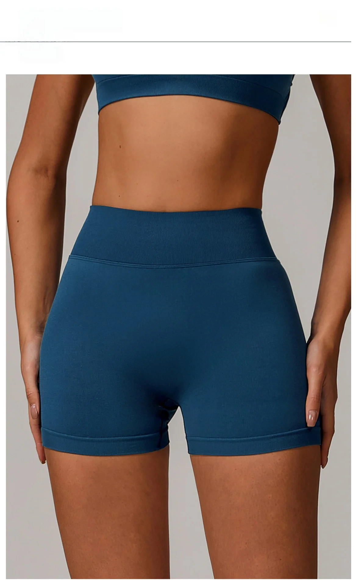 Women Sport Shorts High Waist Workout Tights Fitness Yoga Scrunch Butt Ladies Seamless Yoga Gym Running Short Pants Sportswear
