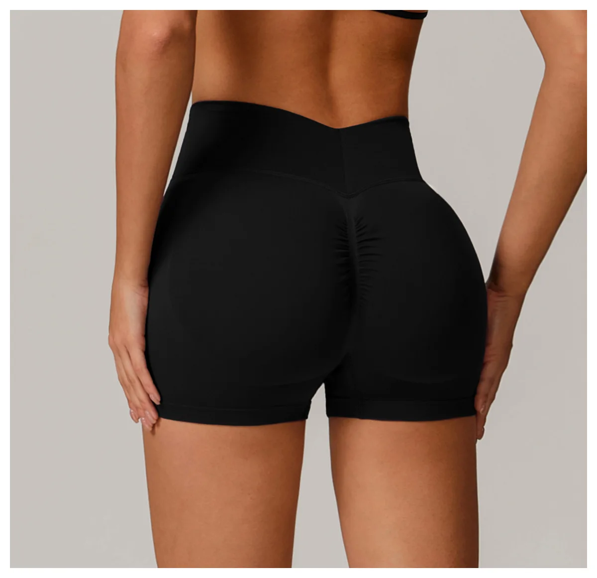 Women Sport Shorts High Waist Workout Tights Fitness Yoga Scrunch Butt Ladies Seamless Yoga Gym Running Short Pants Sportswear