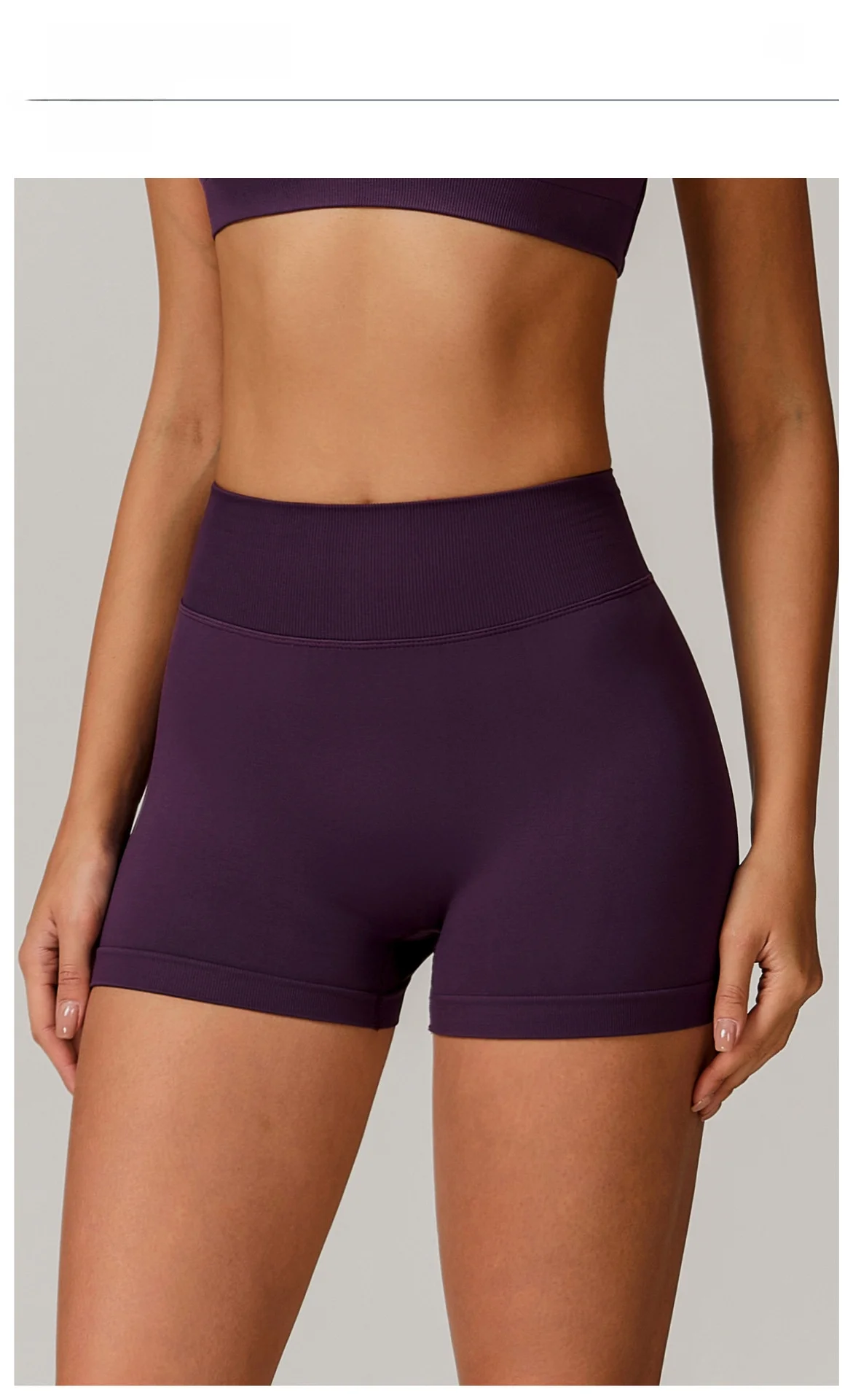 Women Sport Shorts High Waist Workout Tights Fitness Yoga Scrunch Butt Ladies Seamless Yoga Gym Running Short Pants Sportswear