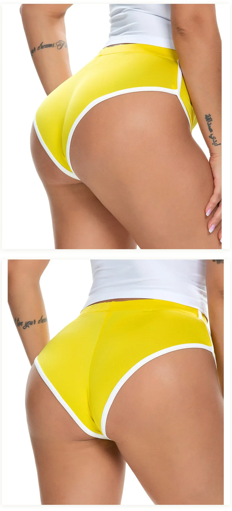 Women Sports Shorts Female Breathable Tight-fitting Yoga Shorts Resilience Fitness Leggings Ultra-short Sexy Running Slim Shorts